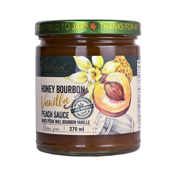 Honey Bourbon Vanilla Peach Sauce