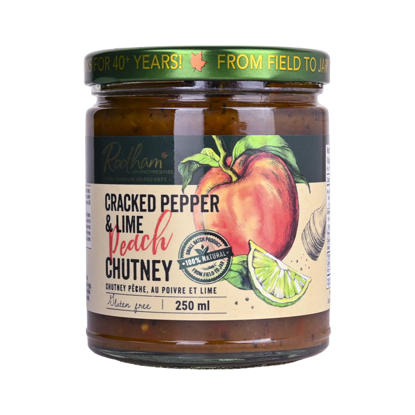 Cracked Pepper Lime Peach Chutney
