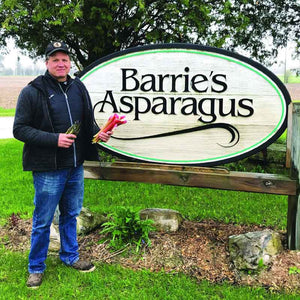 Tim Barrie of Barrie's Asparagus near Kitchener, Ontario