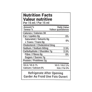 Rootham Teriyaki Ginger Marinade and Dipping Sauce Nutritional Info